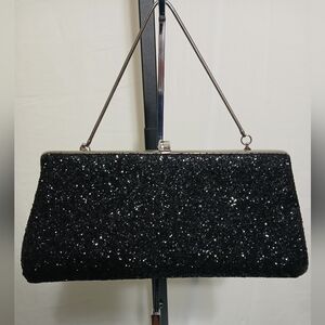 Black Crystal Bag Or Clutch